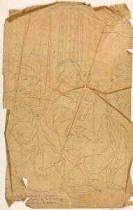 Szent család (Annibale Caracci után) alkotó: Miner Kilbourne Kellogg