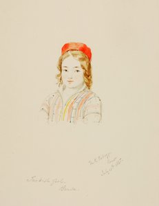 Török lány, Brusa, 1845.
