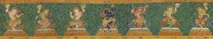 Részlet a császári hímzett selyem thangkából alkotó: Ming Dynasty Chinese School