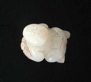 Fiú alakja, Ming-dinasztia (1368-1644) (jáde) alkotó: Ming Dynasty Chinese School