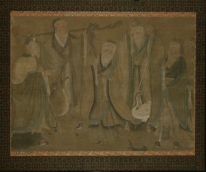 Öt bölcs, 15.-16. század eleje alkotó: Ming Dynasty Chinese School