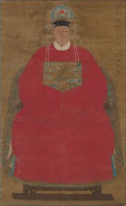 Madam Han Neefang (függő tekercs, tinta és szín, selyem) alkotó: Ming Dynasty Chinese School