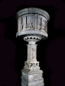 Reneszánsz művészet: Pasquino di Matteo (1425-1485) széke, Mino da Fiesole (1429-1484) és Antonio Rossellino (1427-1479) szobra (fehér márvány szószék (1469-1473) Antonio Rossellino és Mino Rossellino domborműveivel Fiesole)