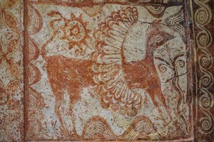 Mellkas larnax nyeregtetővel. Kr.e. 1370-1300 alkotó: Minoan