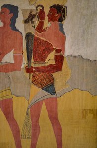 A körmeneti freskó rekonstrukciója alkotó: Minoan