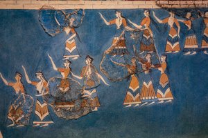 Szent liget és táncfreskó alkotó: Minoan