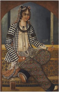 Egy hölgy portréja alkotó: Mirza Baba