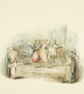 Matilda királynő belépése a bristoli kastélyba