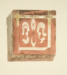 Csempe a bristoli katedrális padlójáról, amelyen egy Fleur-de-Lis látható