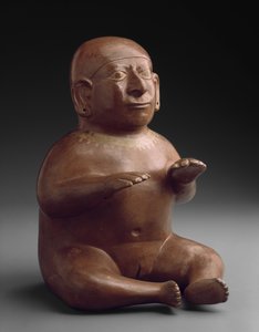 Ülő Női Effigy Vessel alkotó: Moche Moche