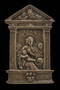 Madonna és gyermeke szentekkel, 15. század vége – 16. század eleje.