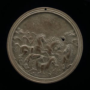 Hippolytus halála, vagy Phaeton bukása, 15. század vége - 16. század eleje. alkotó: Moderno