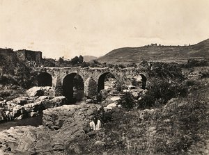 „Birodalom építése” a fasiszta korban: Portugál híd Gondarnál, Etiópiában, 1936.09.05. (f/w fotó) alkotó: Modestino Baldinetti