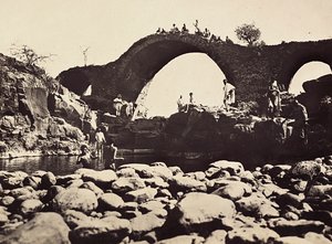 „Birodalom építése” a fasiszta korban: Portugál híd az Angareb folyón, 1936.05.09. (f/w fotó) alkotó: Modestino Baldinetti