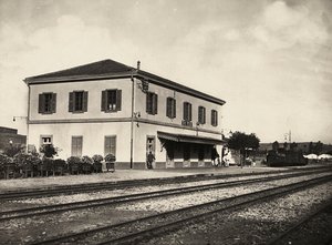 „Birodalom építése” a fasiszta korban: Asmara pályaudvara, 1936.09.05. (f/w fotó) alkotó: Modestino Baldinetti