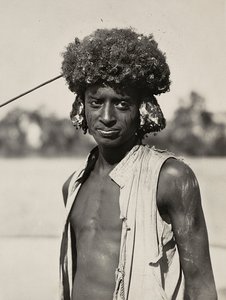 „Birodalom építése” a fasiszta korban: egy ember a Beni Amer törzsből, 1936.09.05. (f/w fotó) alkotó: Modestino Baldinetti