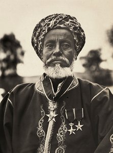 „Birodalom építése” a fasiszta korban: a Habab törzs főnöke, 1936.09.05. (f/w fotó) alkotó: Modestino Baldinetti