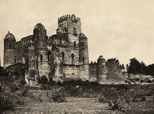 „Birodalom építése” a fasiszta korban: Fasiladas király kastélya Gondarban, Etiópiában, 1936.09.05. (f/w fotó) alkotó: Modestino Baldinetti