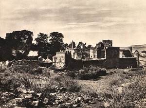 „Birodalom építése” a fasiszta korban: Fasiladas király kastélya Gondarban, Etiópiában, 1936.09.05. (f/w fotó) alkotó: Modestino Baldinetti