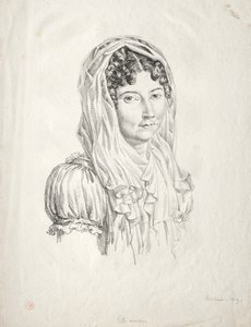 Női portré, 1819. alkotó: Moisbach