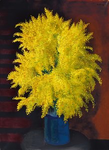 Mimózák csokra, 1930 körüli (olaj, vászon) alkotó: Moise Kisling