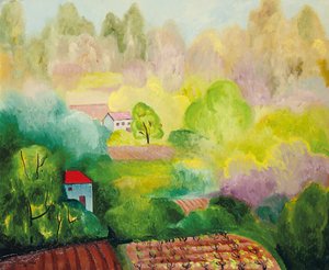 Saint Tropez-i táj alkotó: Moise Kisling