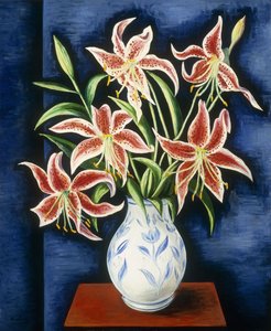 Liliom váza; Vase de lis