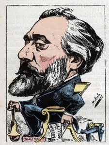 Leon Gambetta (1838-1882) francia politikus portréja alkotó: Moloch