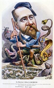 Dr. Calmette – Moloch rajzfilmje, „” Chanteclair”, 1909. febr.