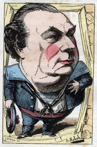 Francois Dumaine (1831-1893) francia komikus portréja alkotó: Moloch