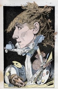 Henriette Rosine Bernard komikus portréja Sarah Bernhardtnál (1844-1923) alkotó: Moloch