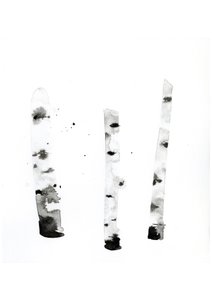 Ghost Birch, 2022 (akvarell, Langton, 300 g/m2 hidegen sajtolt papír)