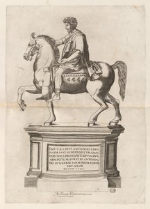 Marcus Aurelius lovas szobra alkotó: Monogrammist CB after Nicolaus Beatrizet
