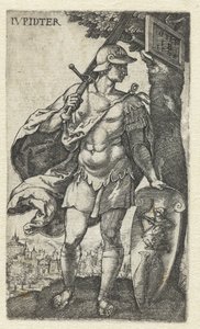 Jupiter IVpidter (cím az objektumon) Istenek ülnek a hét bolygón (sorozat címe) alkotó: Monogrammist IB