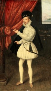Fehér ruhás férfi portréja, 1574. alkotó: Monogrammist LAM