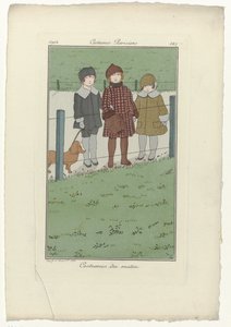 Journal des Dames et des Modes, Parisian Costumes, 1914, 147. sz.: Reggeli jelmezek alkotó: Monogrammist MFN