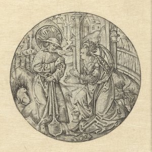 Krisztus megjelenik Mária Magdolnának Noli me tangere alkotó: Monogrammist S