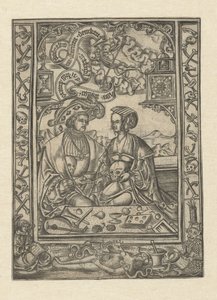 Vanitas Lord és a nő koponyával alkotó: Monogrammist XXX met L (attributed to)
