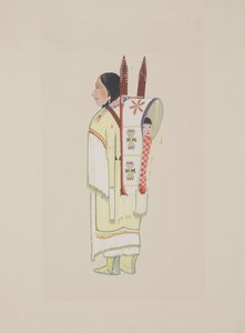 Kiowa Squaw, 1934 körül (akvarell)