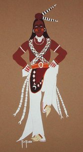 Medicine Dance (pochoir print)
