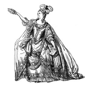 A Francia Színház jelmeze, 1885.