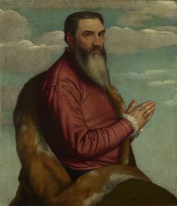 Imádkozó férfi hosszú szakállal, 1545 körül