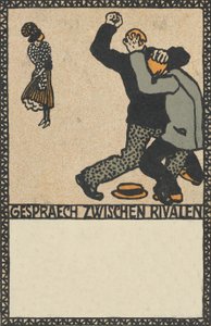 Beszélgetés a riválisok között Beszélgetés a riválisok között, 1907. alkotó: Moritz Jung
