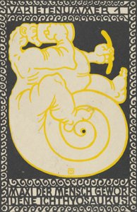 Variety Act 1: Maxi the Ichthyosaurus Turned Man Variety Act 1: Maxi der Mensch Gewor D..., 1907. alkotó: Moritz Jung