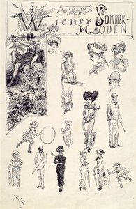 Bécsi típusok 1880 (bécsi nyári divat)