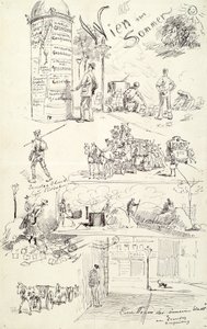 Bécsi típusok 1885 (Bécs nyáron)