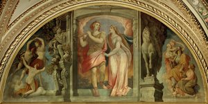 Lunette a Bécsi Állami Operaház előcsarnokában alkotó: Moritz Ludwig von Schwind