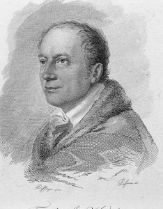 Friedrich Kind portréja, Passini metszet (metszet) alkotó: Moritz Michael (after) Daffinger