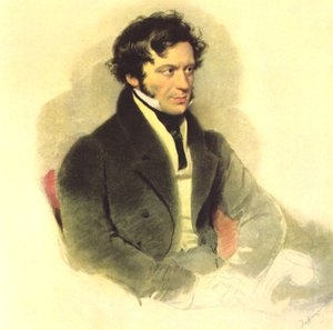 Moritz Michael Daffinger - Franz Grillparzer alkotó: Moritz Michael Daffinger