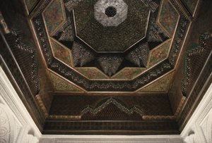 Thamiel glaoui Kasbah, mennyezeti részlet (kerámia) alkotó: Moroccan School